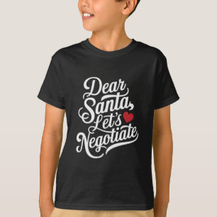 Camiseta Querido Papai Noel Vamos Negociar Presente de Nata