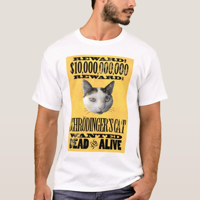 Camiseta QUERIDO: T-shirt do CAT de SCHRODINGER (Frente)