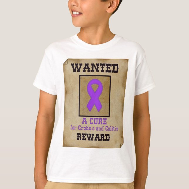Camiseta Querido: Uma cura para Crohn & colite (Frente)