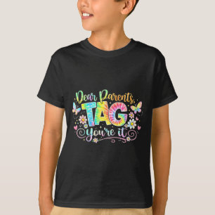 Camiseta Queridos Pais Marcação Professores Gravata Tinta Ú