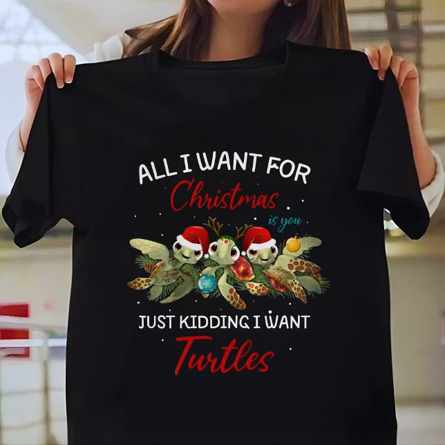 Camiseta Queridos Tartarugas Para O Natal  (Criador carregado)