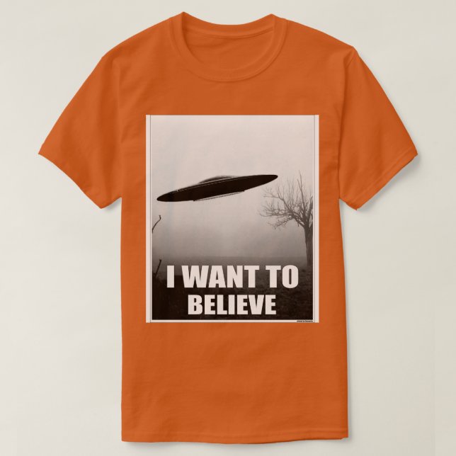Camiseta Quero acreditar em (Frente do Design)