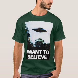 Camiseta Quero Acreditar Em OVNI