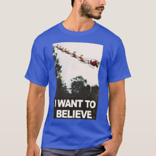 Camiseta Quero acreditar em Papai Noel
