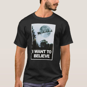Camiseta Quero acreditar em Papais noeis