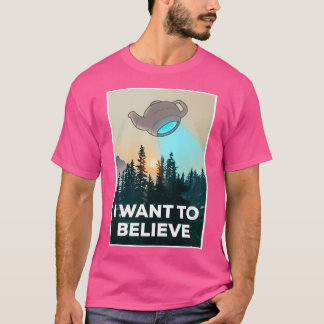 Camiseta Quero Acreditar Em Russells Teapot - Filósofo