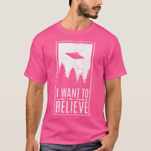 Camiseta Quero Acreditar Na Conspiração De Caçadores De Ali