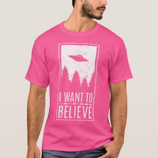 Camiseta Quero Acreditar Na Conspiração De Caçadores De Ali
