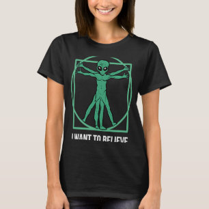 Camiseta Quero Acreditar No Ventilador Extraterrestre