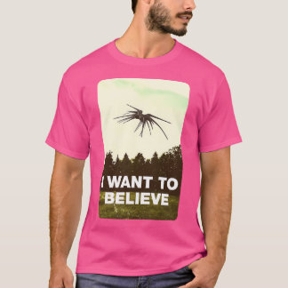Camiseta Quero Acreditar - Ufo - Preto - Sci-Fi