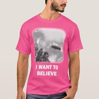 Camiseta Quero Acreditar - Versão Blimp