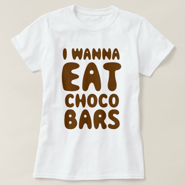 Camiseta Quero Comer Bares Choco (Frente do Design)