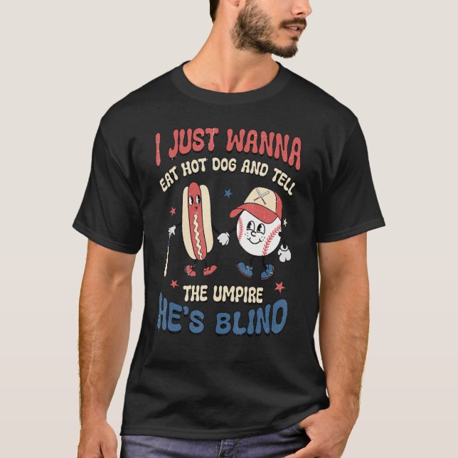 Camiseta Quero Comer Cachorro Quente E Dizer Ao Árbitro Que (Frente)