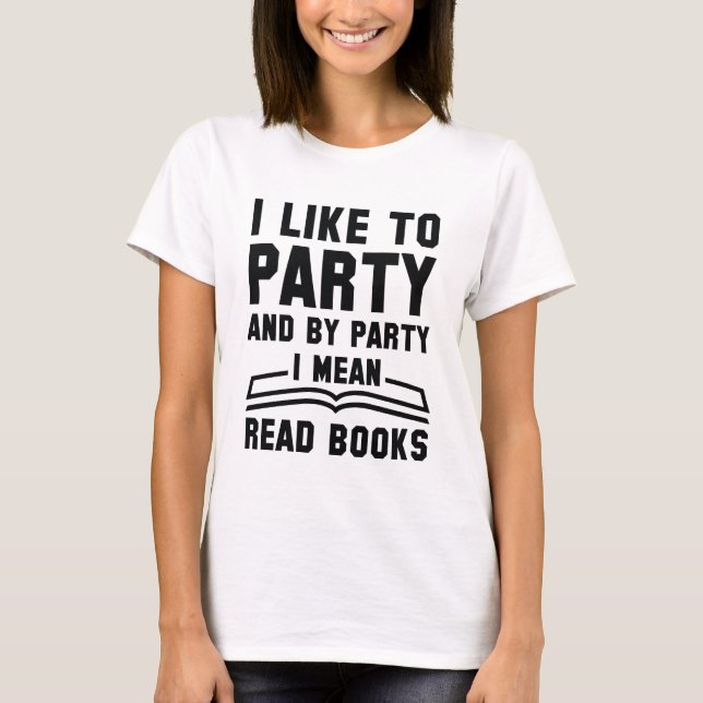 Camiseta Quero Dizer Ler Livros (Frente)