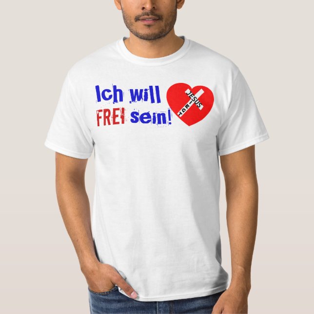 Camiseta Quero LIVRE ser! - jesus Ganhais (Frente)