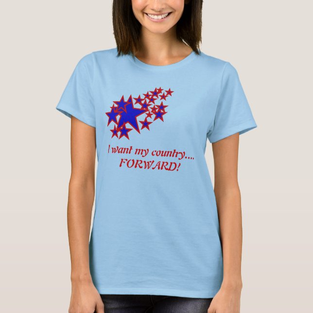 Camiseta Quero meu país...FRENTE! (Frente)