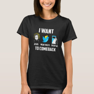Camiseta Quero Que Jesus Seja Tweets De Gás Barato Para Vol