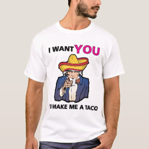 Camiseta Quero que me faça um taco!