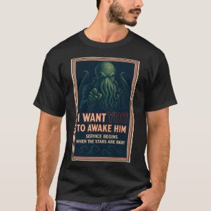 Camiseta Quero Que O Acorde (Recruta Cthulhu Cult)