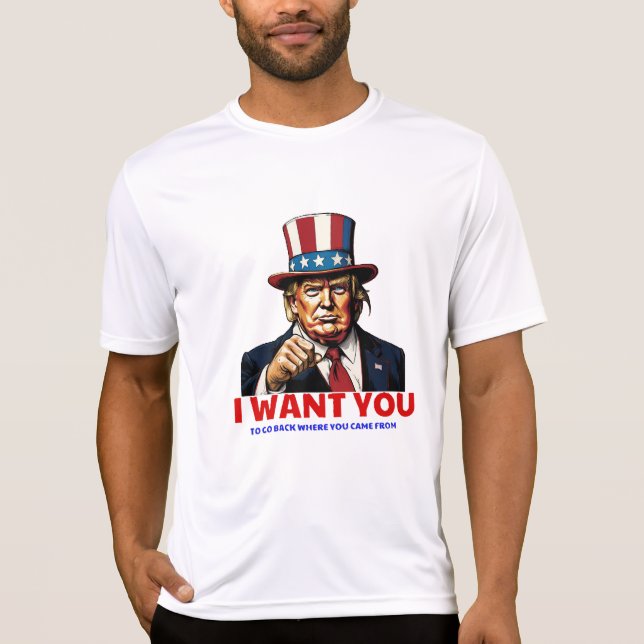 CAMISETA QUERO QUE VOCÊ VOLTE DE ONDE VEIO (Frente)