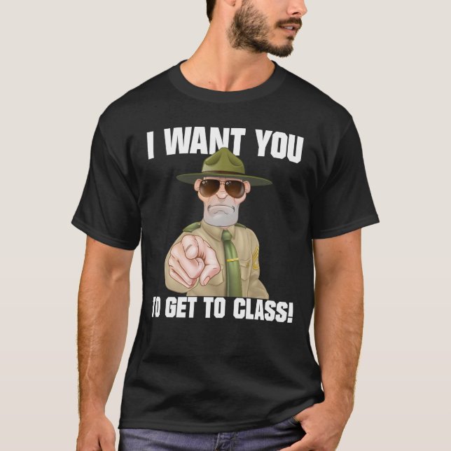 Camiseta Quero que você volte para a aula de professor (Frente)
