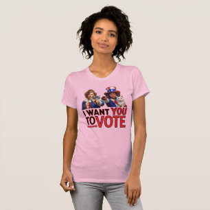 Camiseta QUERO QUE VOTEM (Gatinhas)