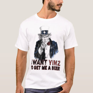 Camiseta Quero que Yinz me traga uma cerveja