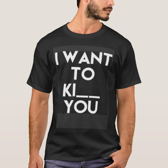 Camiseta Quero Te Matar Sarcástico (Frente)