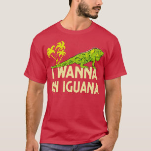 Camiseta Quero Um Réptil Iguana Lover Lizard
