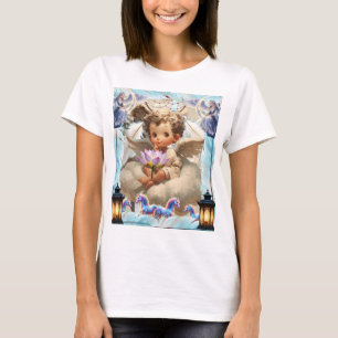 Camiseta Querubim Angelical Flor de Lótus Celestial Fanta
