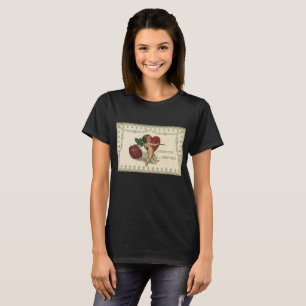 Camiseta Querubim do Dia dos Namorados Vitoriano Antigo, Ro