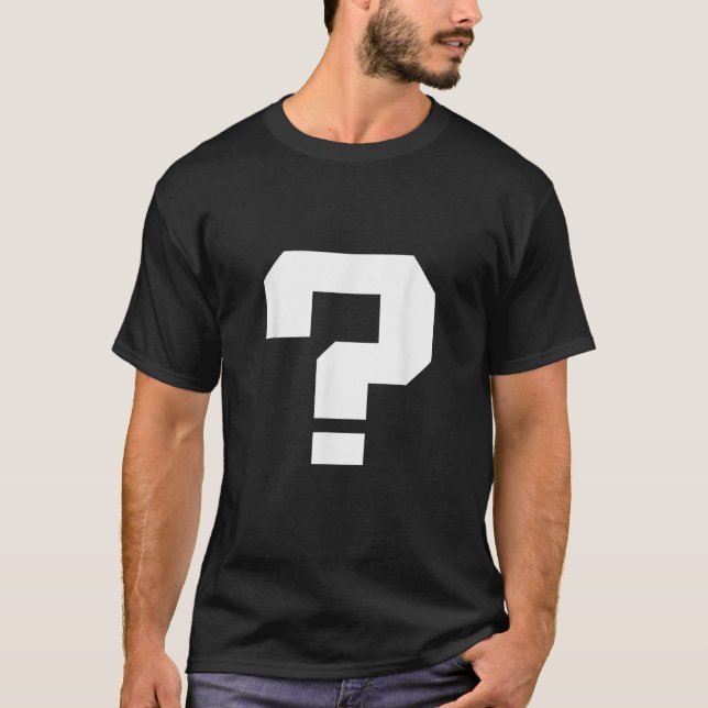 Camiseta Question Mark Square Font Punctuation Character 80 (Frente)