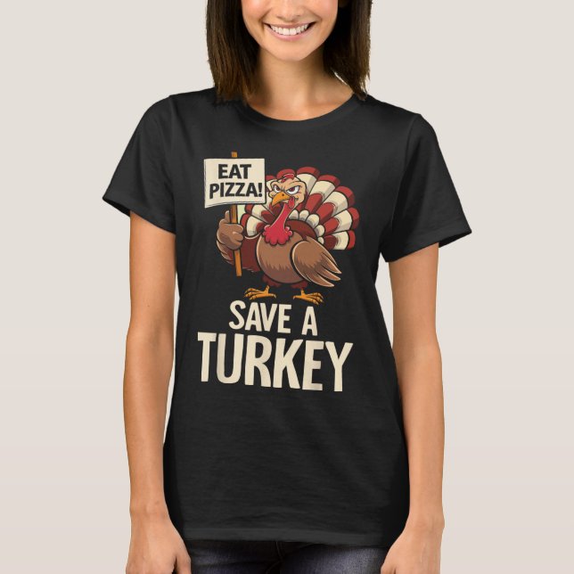Camiseta Questionário de Ação de Graças Matemática Torta de (Frente)