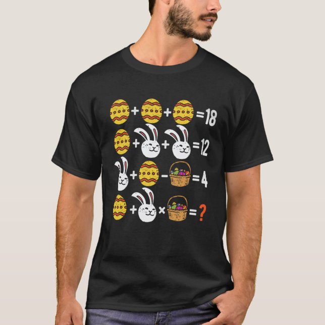 Camiseta Questionário de Ordem de Operações da Páscoa Profe (Frente)
