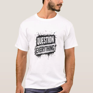 Camiseta Questione Tudo – Tipografia Grunge Negrita