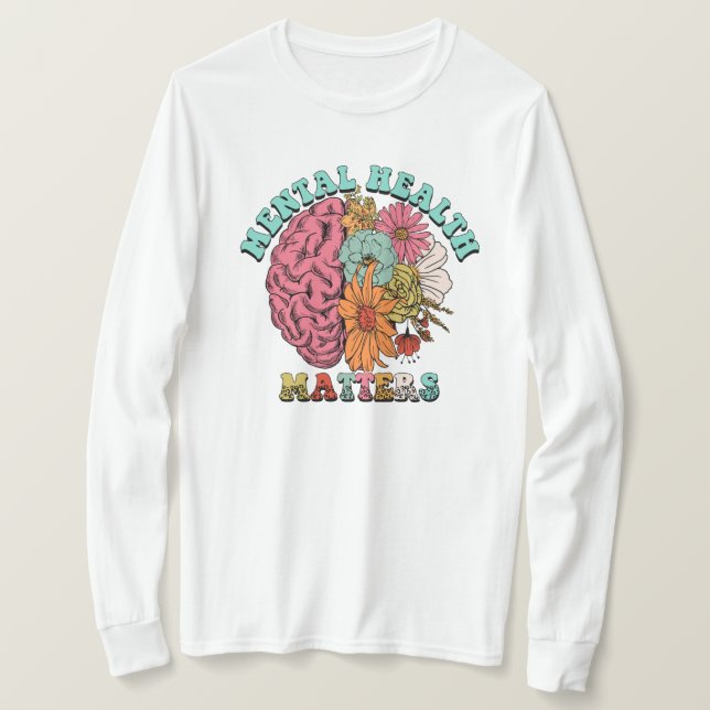 Camiseta Questões de saúde mental (Frente do Design)