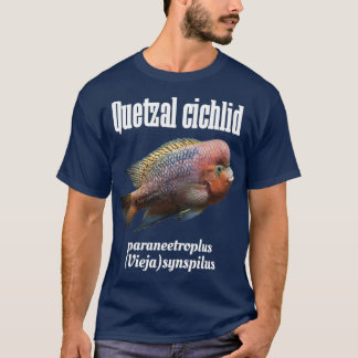 Camiseta Quetzal ou cichlide vermelho