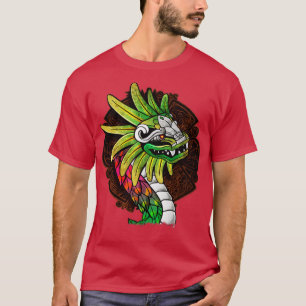 Camiseta Quetzalcoatl Aztec Serpente Mayan Inca Feathered
