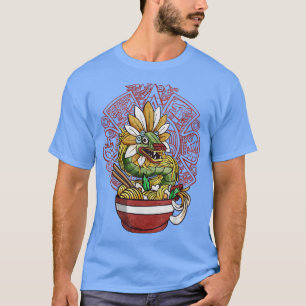 Camiseta Quetzalcoatl Aztec Serpente Mayan Ramen Noodles To