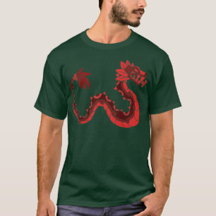 Camiseta Quetzalcoatl Aztec Serpentes Com Penas Mayanas Tol