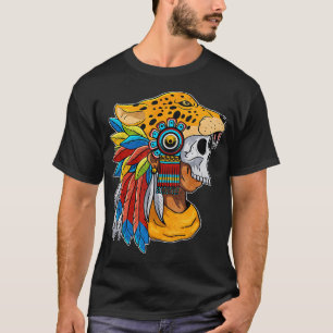 Camiseta Quetzalcoatl Crânio Asttec Guerreiro Mayan Inca To