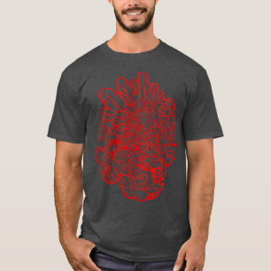 Camiseta Quetzalcoatl Rosas Antigos Aztec Serpente Mayan In