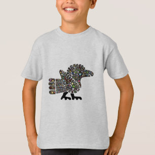 Camiseta Quetzalcoatl Teotihuacan México Emoji Colorido