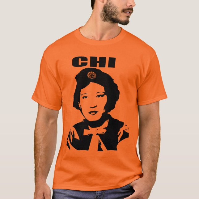 Camiseta qui -- alaranjado (Frente)