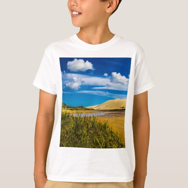 Camiseta Quickand stream perto de 90-Mile Beach, Nova Zelân (Frente)