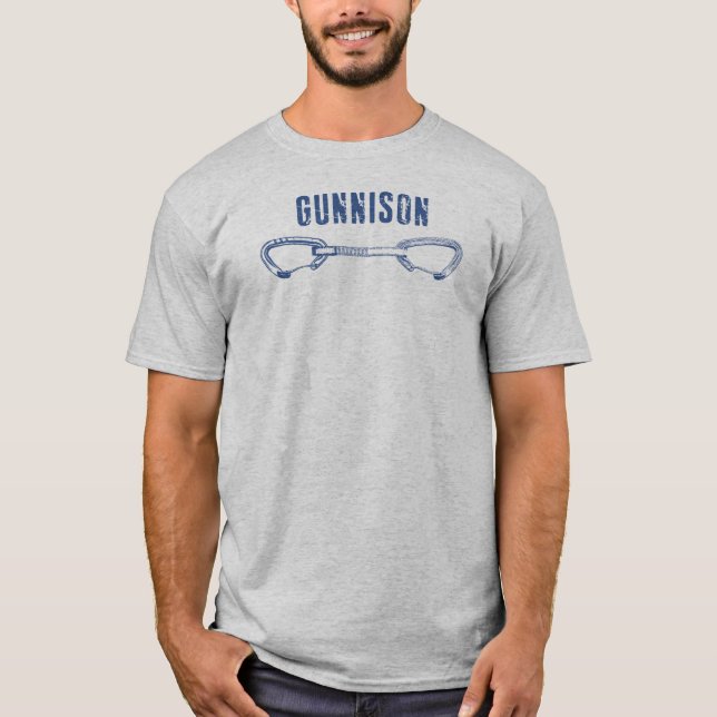 Camiseta Quickdraw para escalada em rocha em Gunnison Color (Frente)
