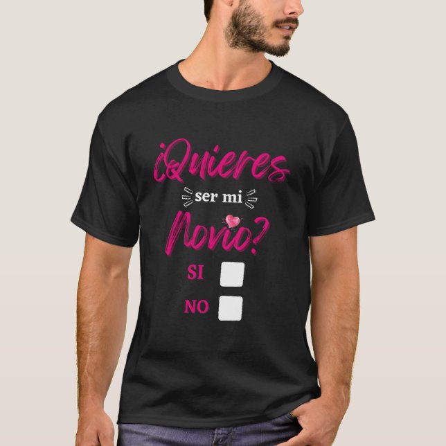 Camiseta Quieres Ser Mi Novio Propuesta Petecion De Noviazg (Frente)
