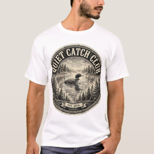 Camiseta Quiet Catch Club – Vintage Loon Lake