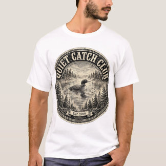 Camiseta Quiet Catch Club – Vintage Loon Lake
