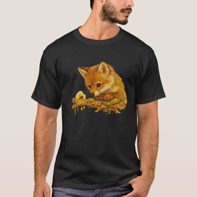 Camiseta Quiet Curiosity Storybook Animal Art (Frente)
